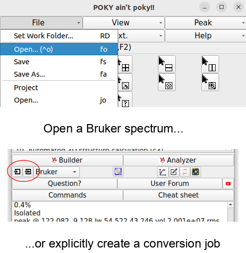 open_spectra in POKY
