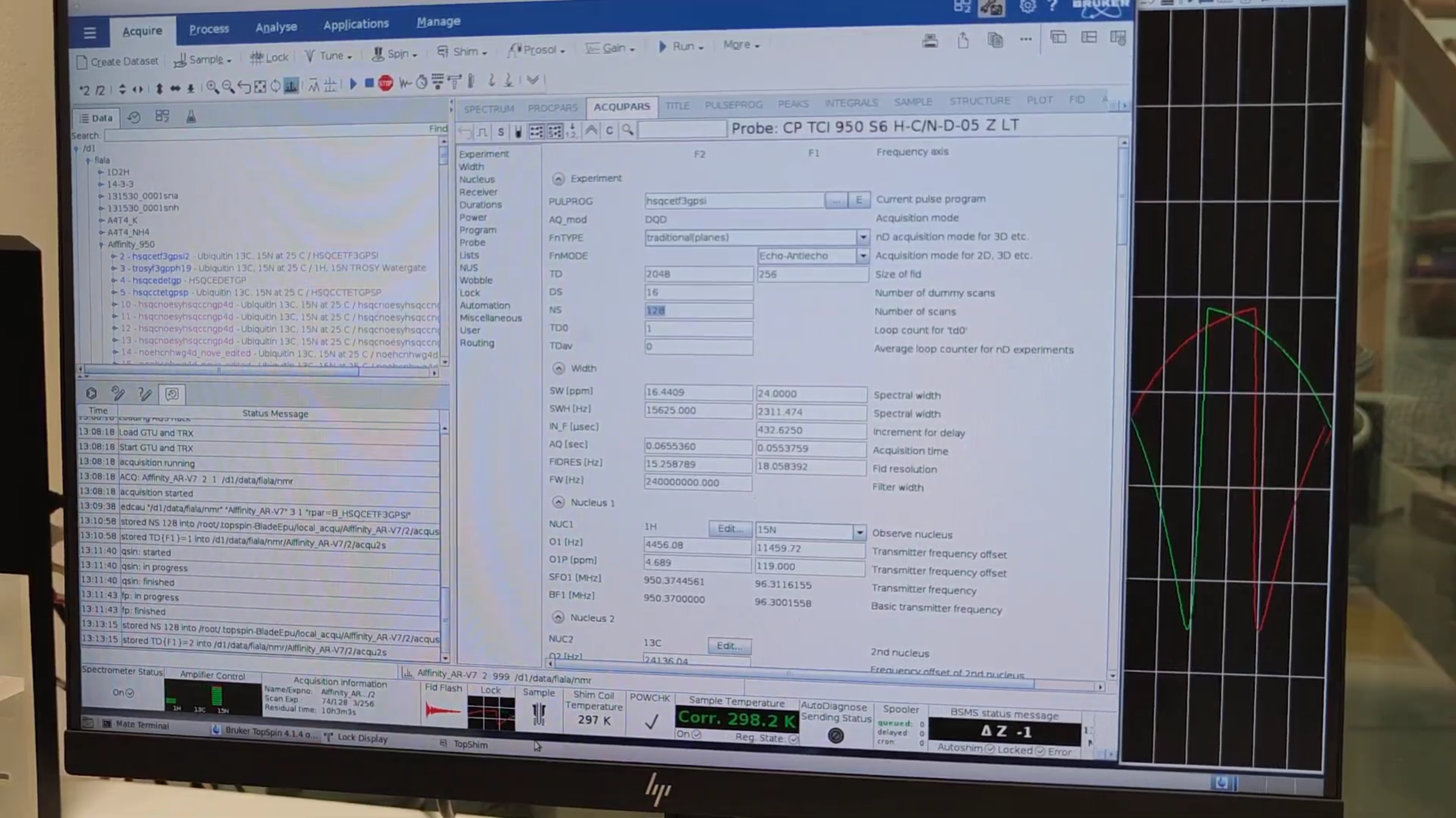 BEST-HSQC parameters